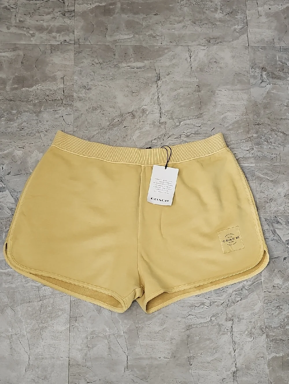 NWT Coach Outlet Garment Dye Retro Sweatshorts Size XL